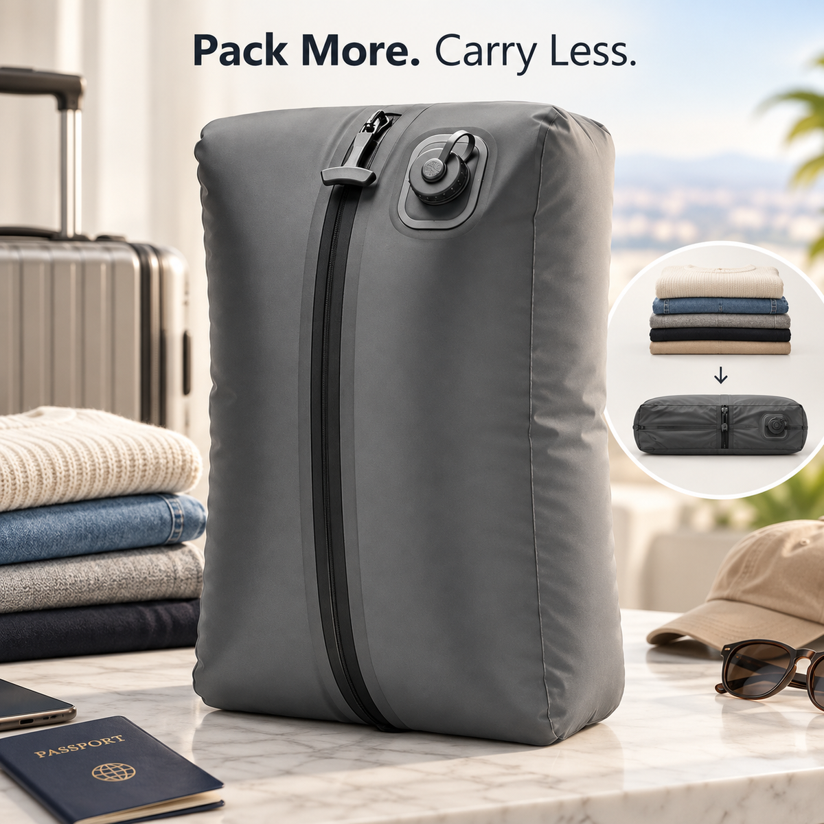 VAYRO AirPack — Smart Compression Bag